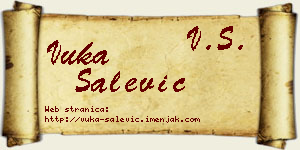 Vuka Salević vizit kartica